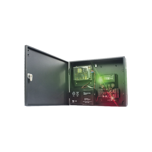 C3400 Four-Door Access Controller / Easy management / 30,000 Cards / Metal Cabinet and 12VDC/3A Power Supply Included