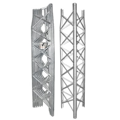Light Self-supporting TBX Pre-assembled Tower, 33 ft Height, 4 Sections