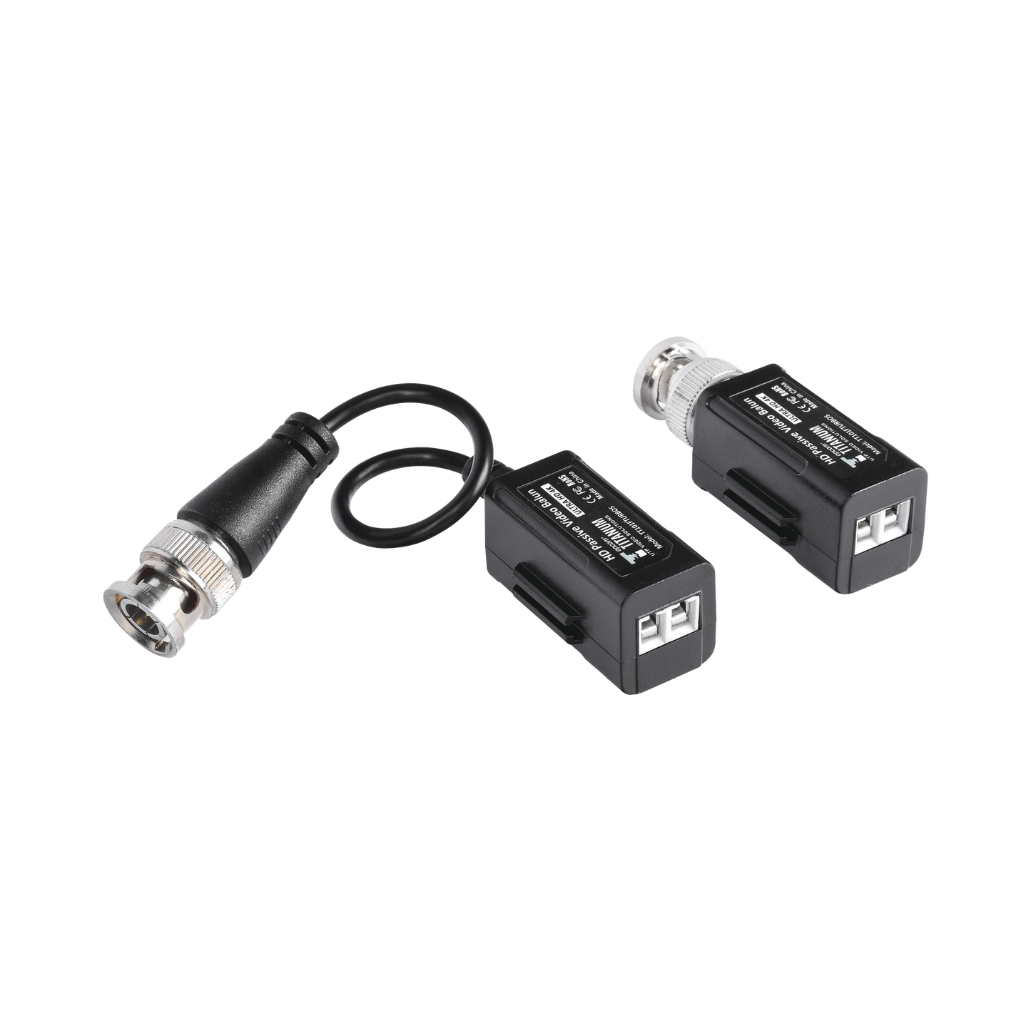 Transceivers Kit (Baluns) with SCREW-TYPE TERMINALS, 4K Resolution, Shielded COAXIAL / COAXITRON / AUDIO BY COAXITRON / OSD Menu / 100% COPPER Connector / PREMIUM Quality