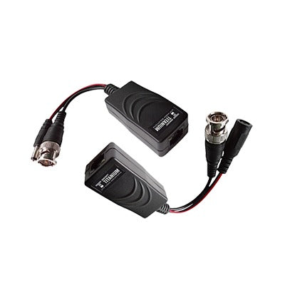 Transceivers Kit with power Supply connector / Supports (12V/24VDC/AC), Video / TurboHD Applications / UTP Cat5e/6