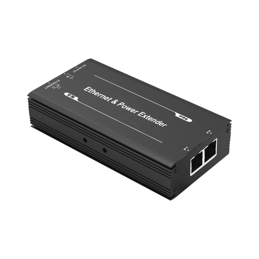 (POE 600 METERS) Receiver for TT-8001TPOE PoE Extender / 1 Port for video and power reception (PoE) / IDEAL FOR DOMES AND IP CAMERAS / Cascading Connection / Supports 60 W PTZ's / Supports IEEE802.3af/at