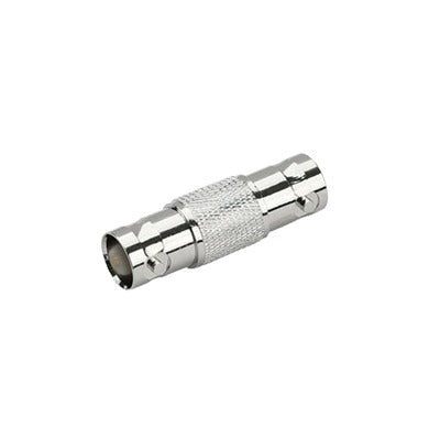 75 Ohm Barrel Adaptor, from BNC Female Connector to BNC Female, Nickel/ Gold/ PTFE.