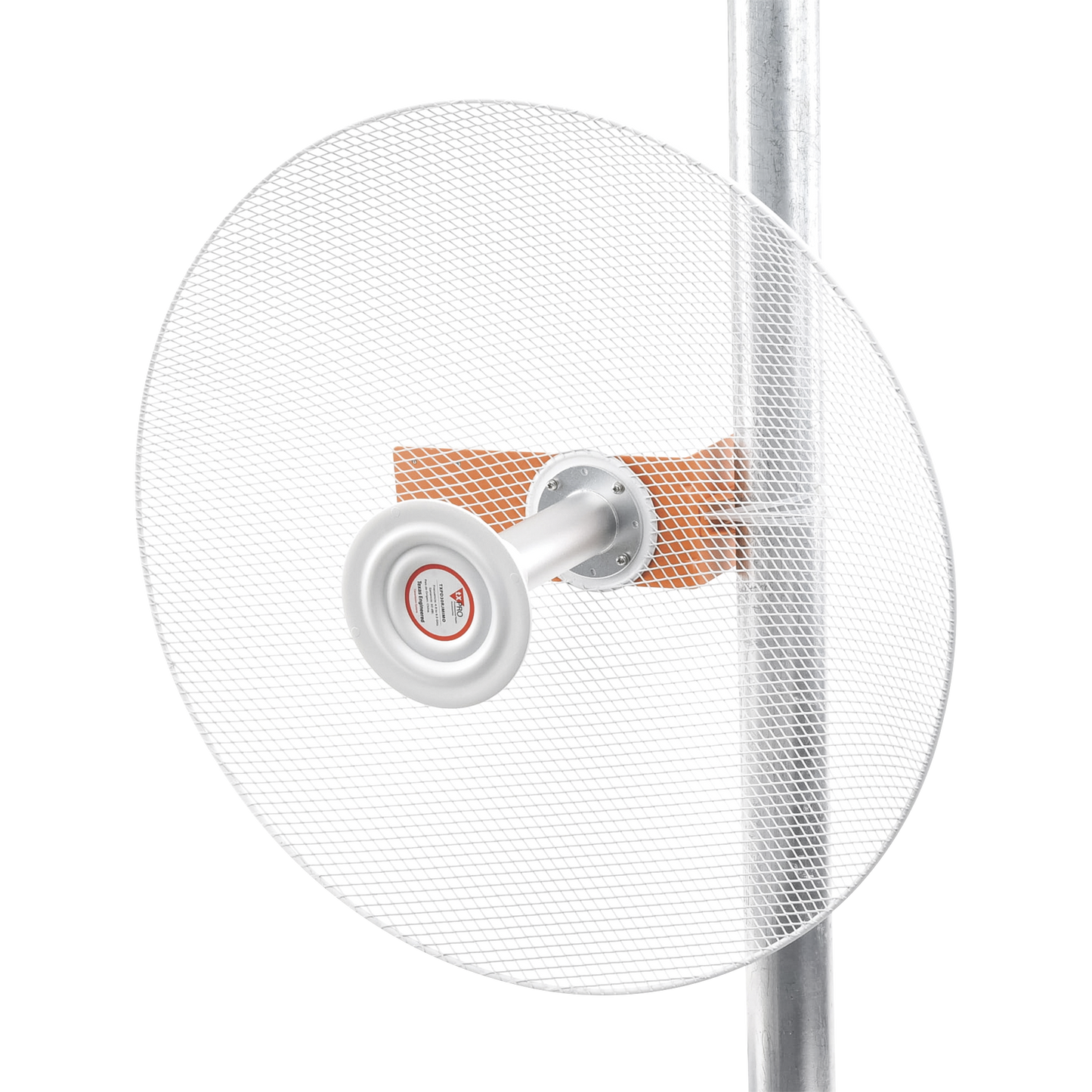 Directional antenna with high wind resistance, 34 dBi gain, frequency (4.9 - 6.5 GHz), N-female connectors, Dual polarization, includes mounting for tower or mast