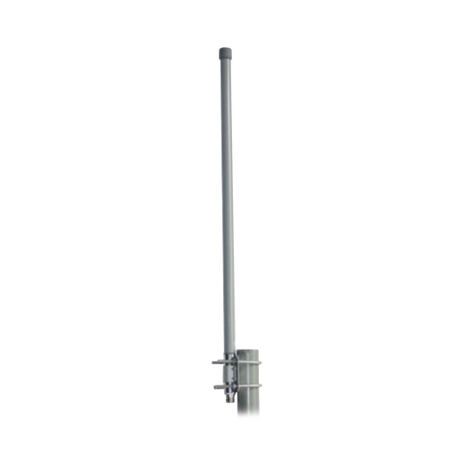 2.4 GHz omni-directional antenna, 15 dBi Gain, dimensions 3.8 x 1.5 mts, N-Female connector, with mounting included