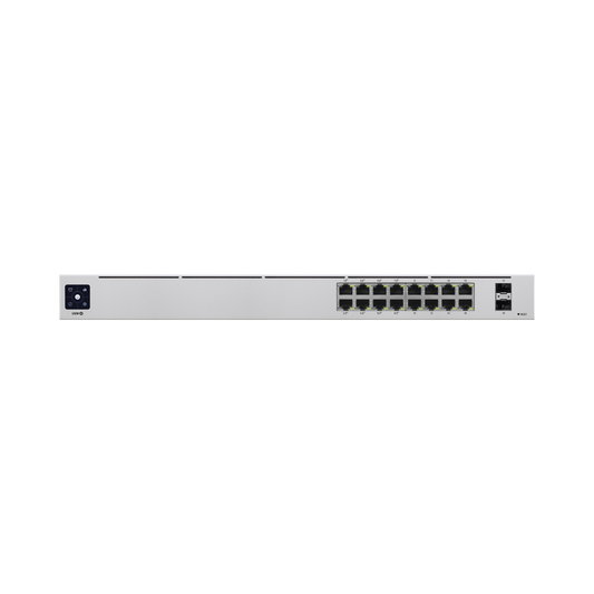 802.3at PoE Gigabit Switch USW-16-POE Gen2 with Layer 2 Features and SFP ports