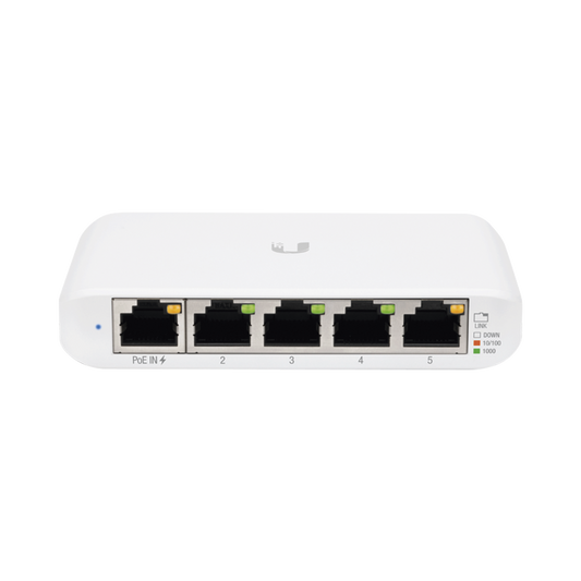UniFi Compact 5-Port Gigabit Switch, one port also supports 802.3af/at PoE input