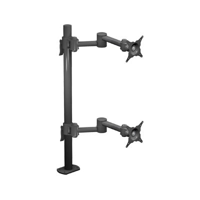 28-1/2” Post - Dual Monitor Two Articulating Arms