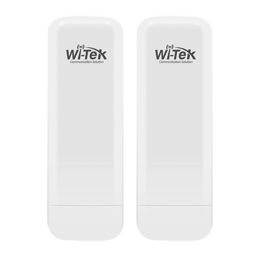 Wireless Transmitter Kit, up to 3.1 miles ideal for video surveillance, 5 GHz, up to 300Mbps, 13dBi, IP65, Plug and Play, 60° Beamwidth, Cloud management.