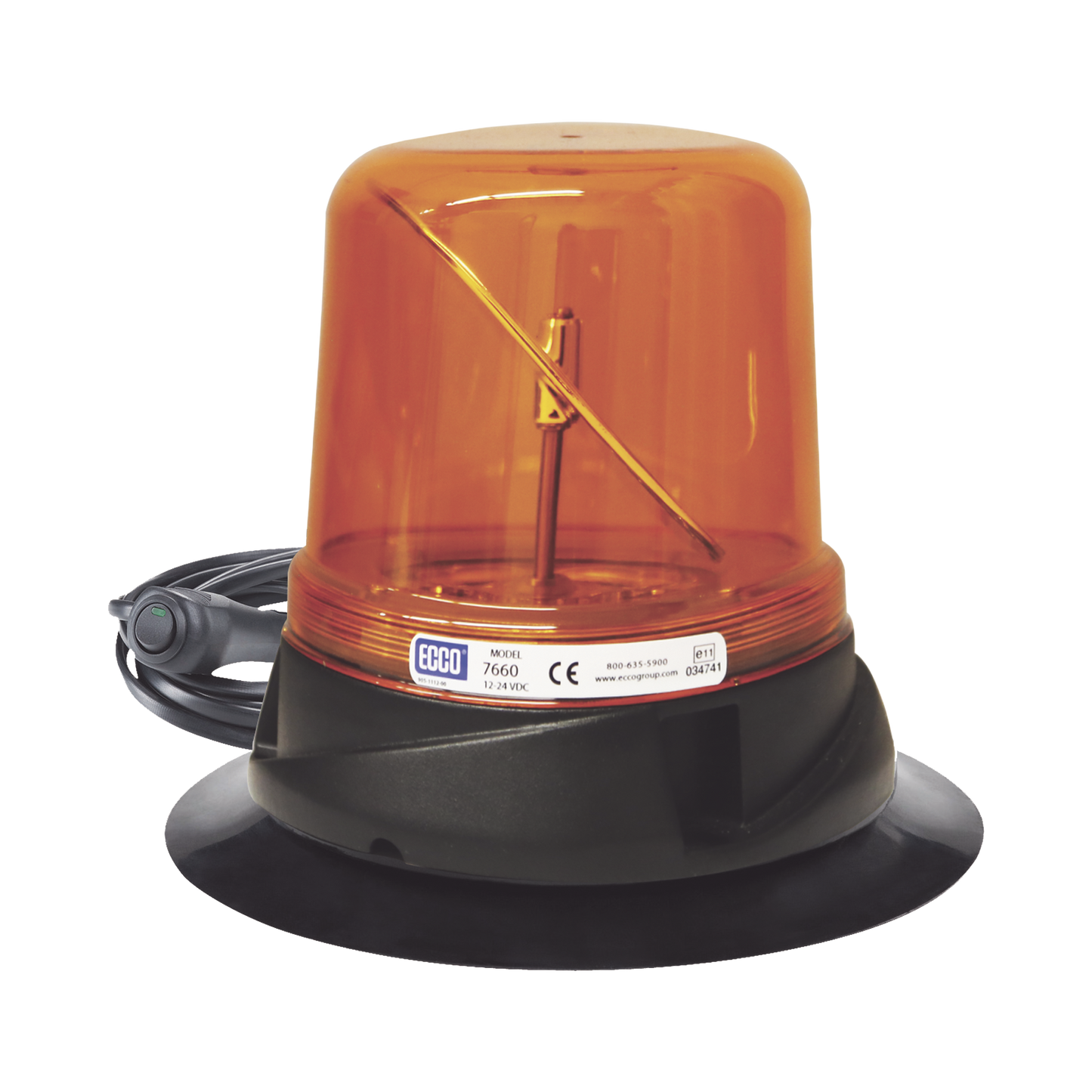 RotoLED Amber Beacon, with vacuum Assembly