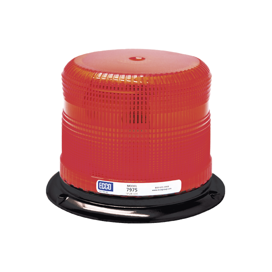 Class I LED beacon, red color, permanent assembly