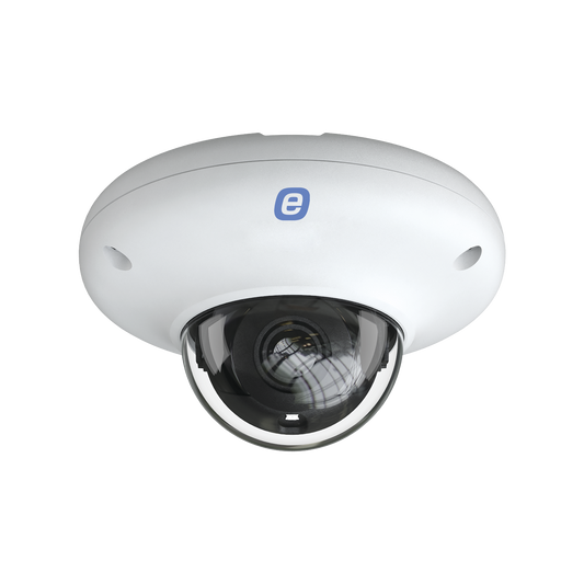 [ eSmartData ] IP Mini Dome 4 MP / Support METADATA / POE / 65ft  IR / WDR / Micro SD / IP66 / 2.8 mm Lens / Integrated Microphone / Cloud Video Recording / Metal