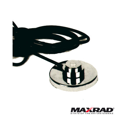 MAXRAD Magnetic Mount, 3/4" (NMO), 12 ft. Cable RG58A/U, 3 1/4" Diameter